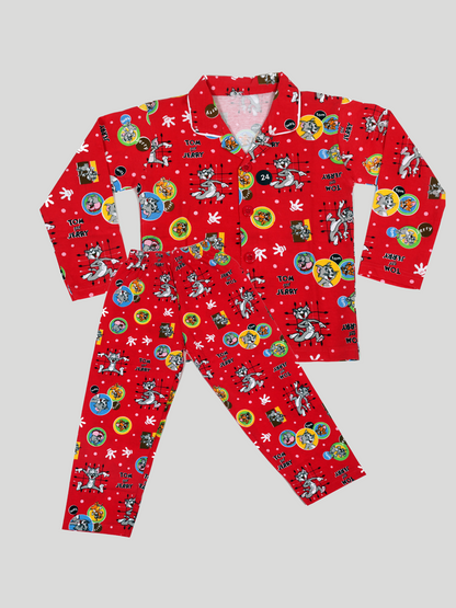 Tom and Jerry Adventure Night Suit Set For Boys