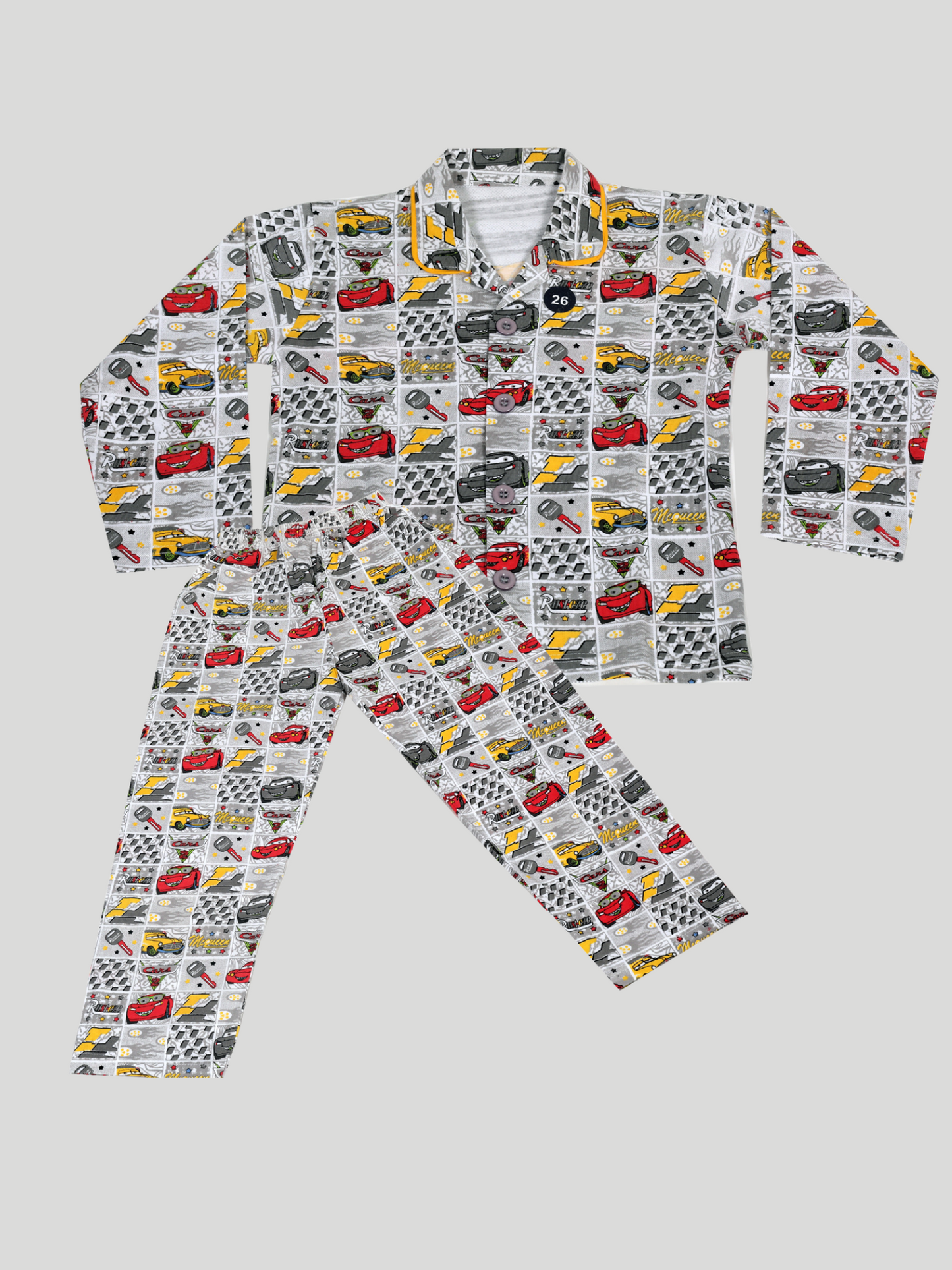 Speedway Cars Movie Night Suit Set For Boys